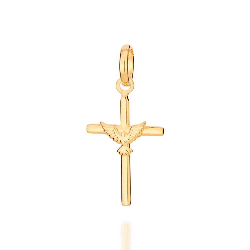 Pingente Cruz Com Espirito Santo Rommanel