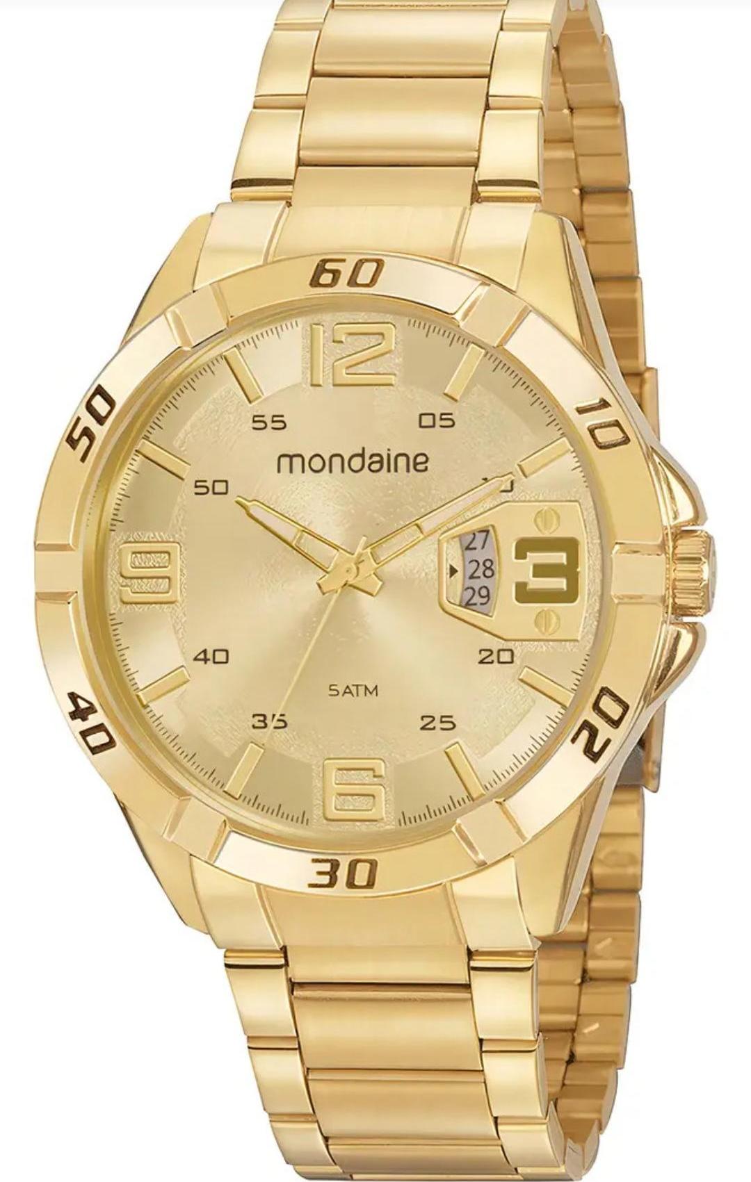 Relógio Mondaine Calendário Triplo