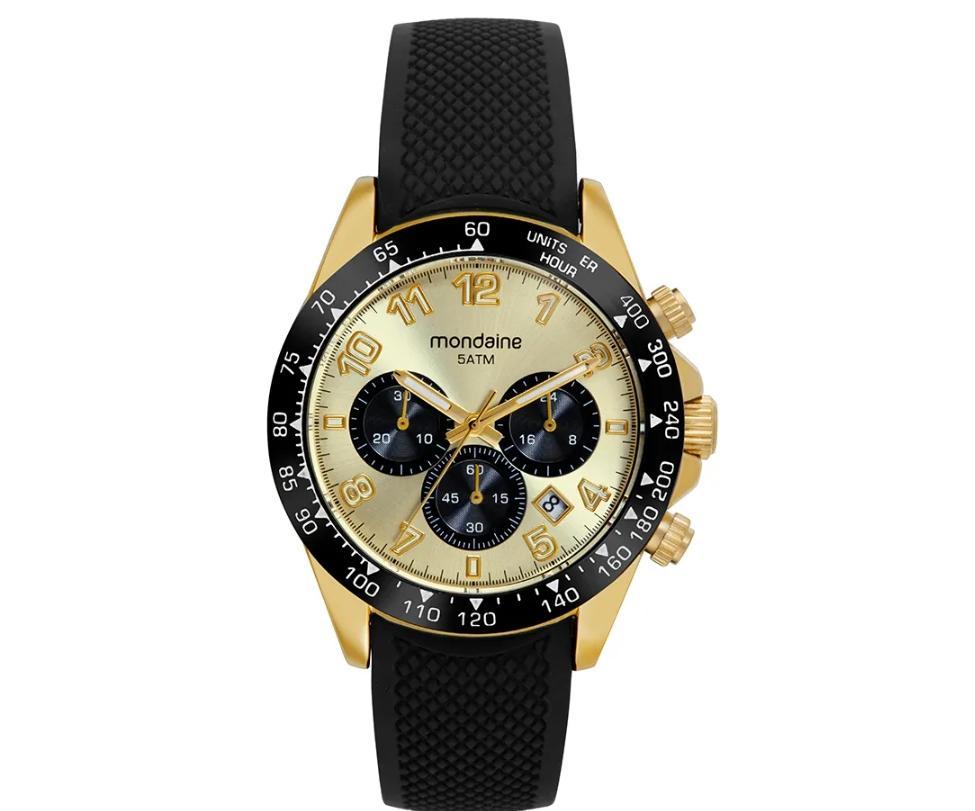 Relógio Mondaine Cronógrafo Silicone Bicolor 32815GPMVDI4