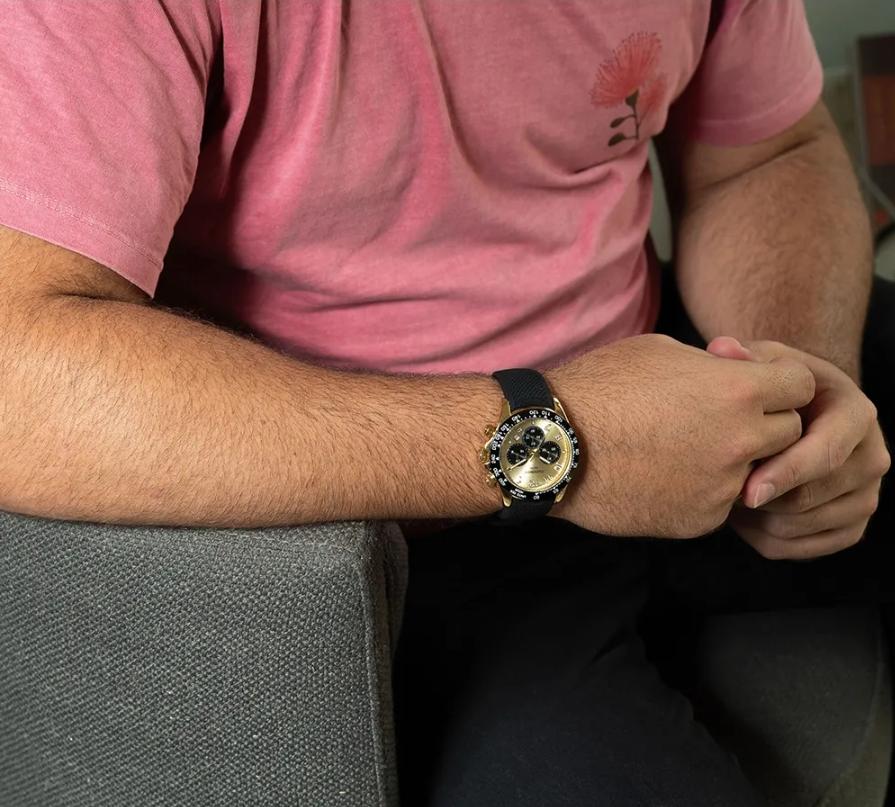 Relógio Mondaine Cronógrafo Silicone Bicolor 32815GPMVDI4 - Imagem 4