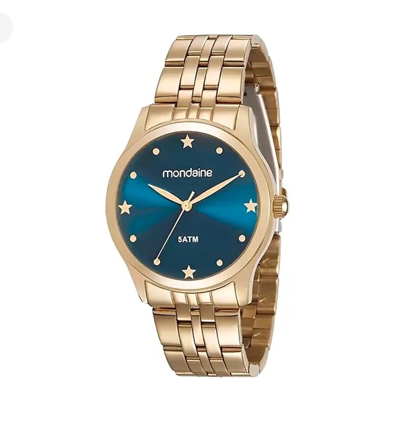 Relógio Mondaine Mostrador azul royal