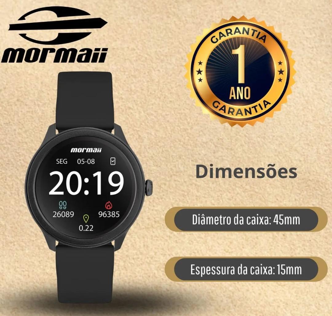 Relógio Mormaii Life Ultra Smartwatch Preto - Imagem 2