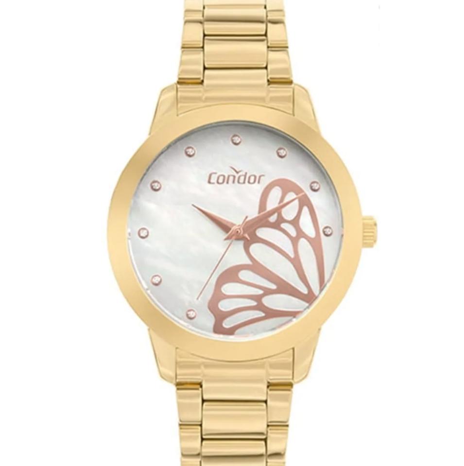 Relógio Feminino Condor CO2036MWJ/K4D Kit Colar e Par de Brincos