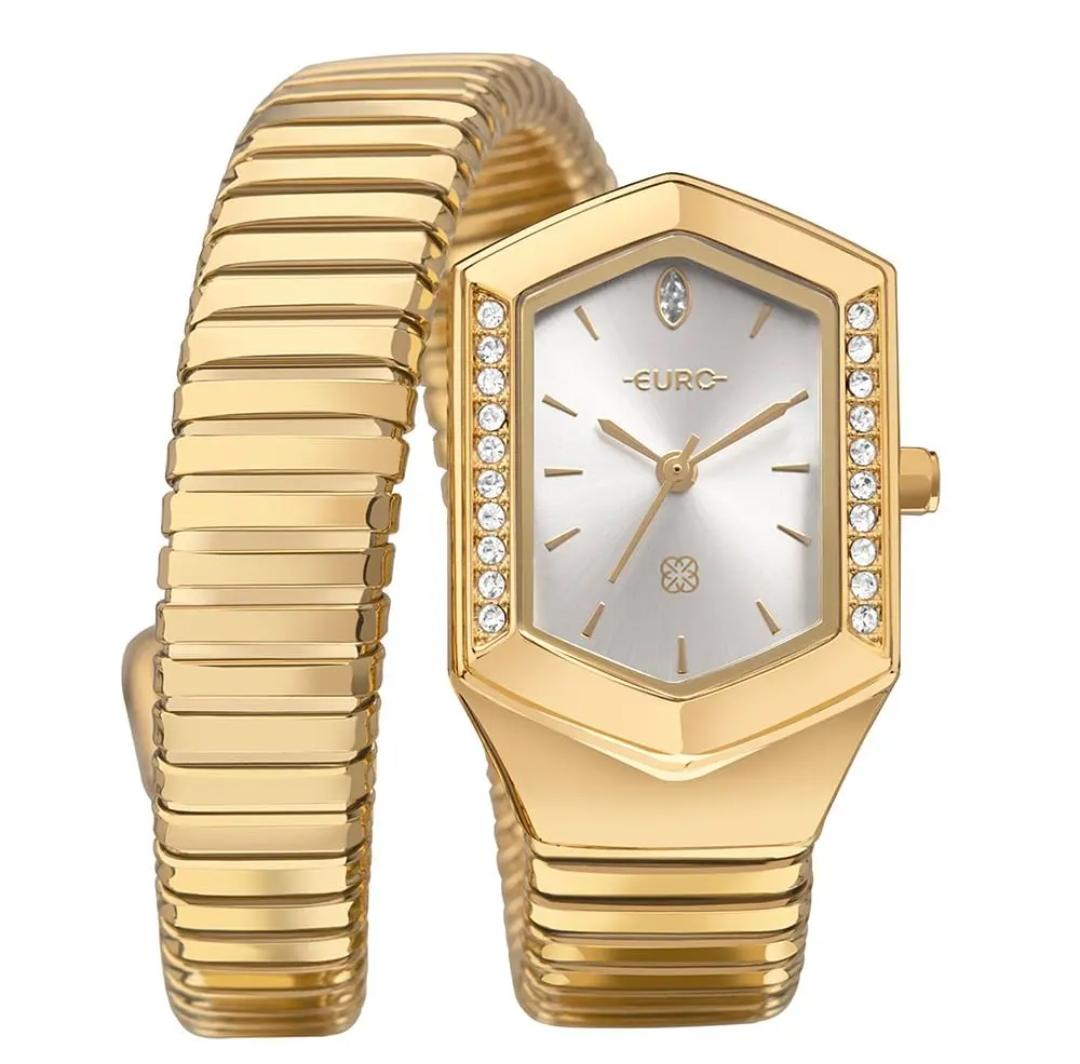 Relógio Euro Feminino Serpentes Dourado - EU2035ZAP/5K