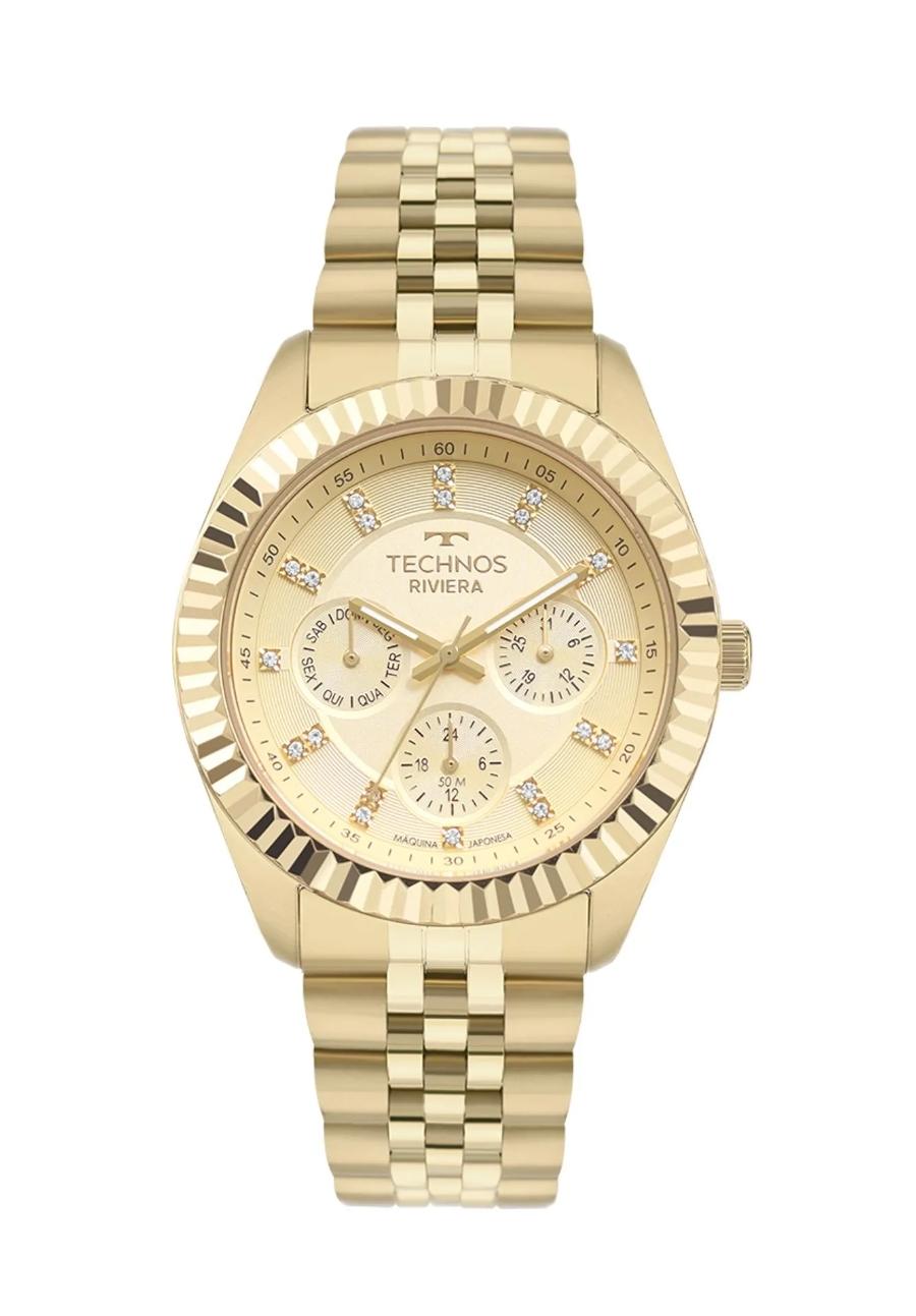Relógio Technos Feminino Riviera Dourado