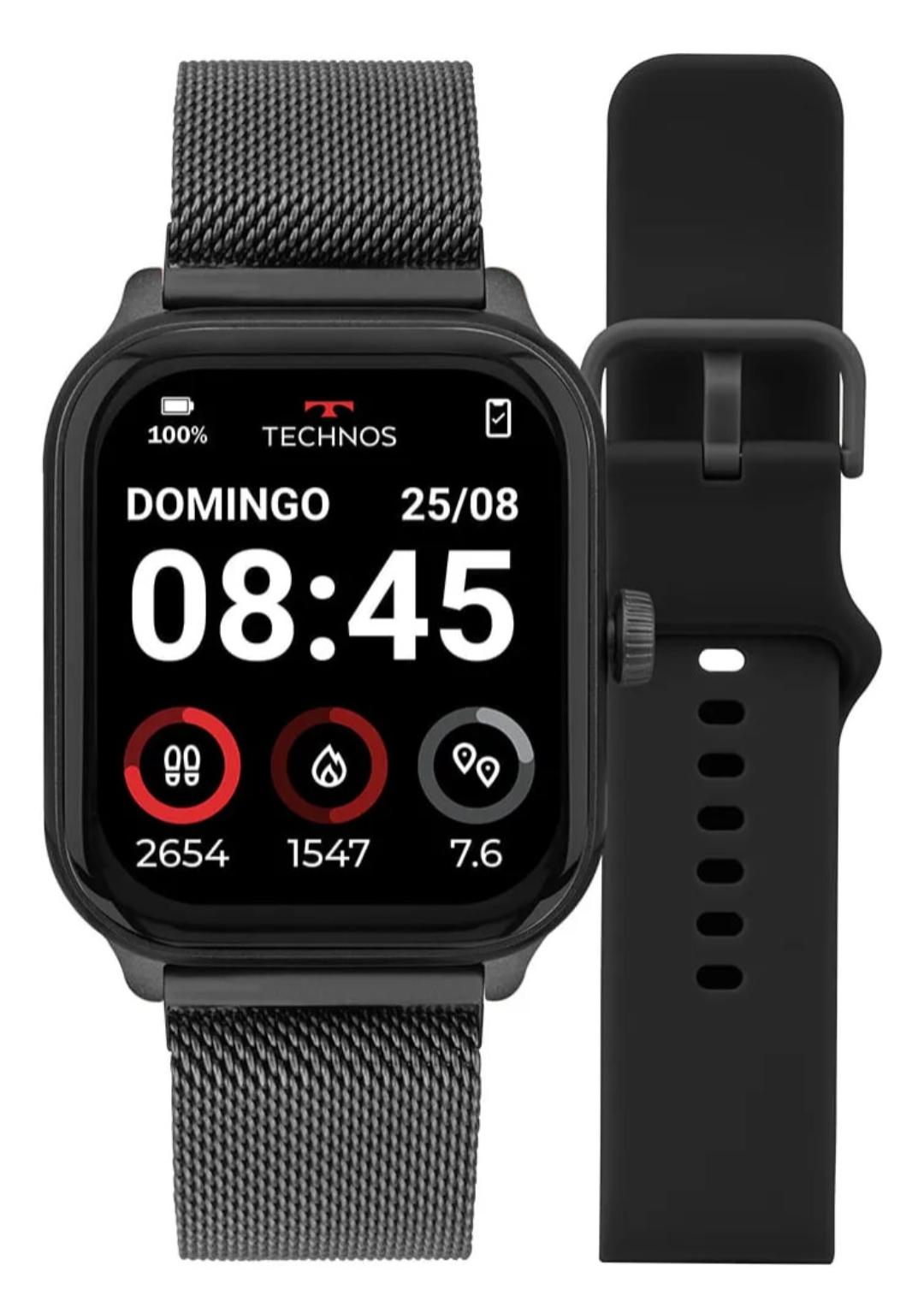 Smartwatch Technos Connect Max Pro Preto TMAXPAA/8P