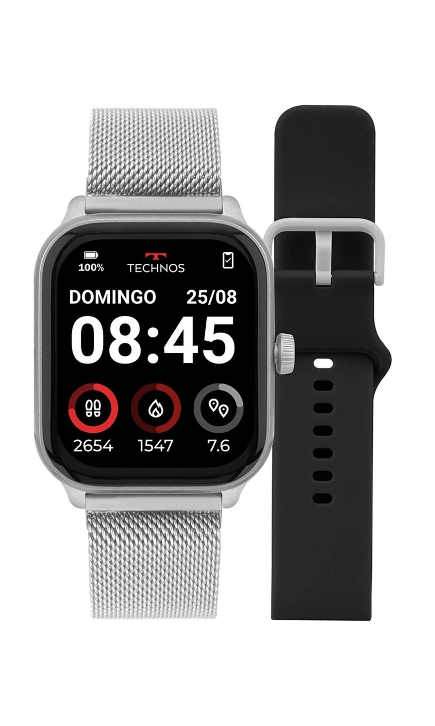Smartwatch Technos Connect Max Pro Prata  TMAXPAB/8K