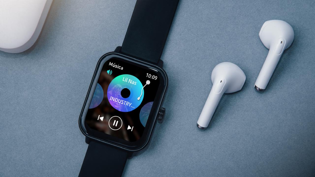 Smartwatch Relógio Condor Preto  - COSMART1APA/8P - Imagem 4