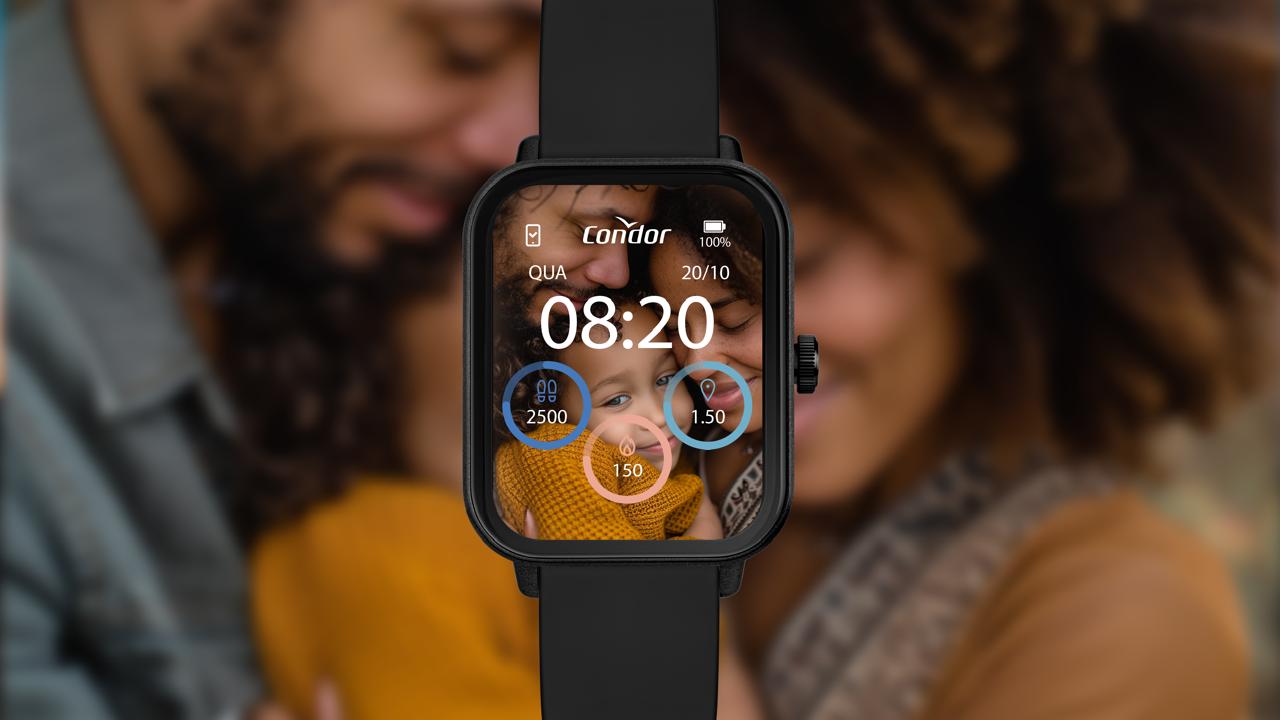 Smartwatch Relógio Condor Preto  - COSMART1APA/8P - Imagem 5