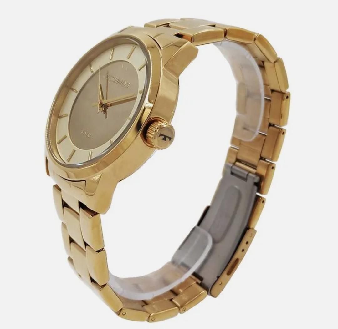 Relógio TECHNOS Trend feminino dourado espelhado 2035LQA/4D - Imagem 2