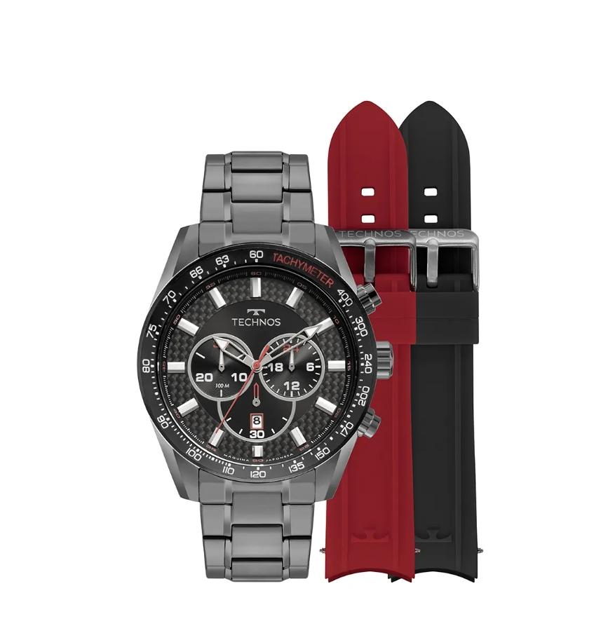 Relógio Technos Masculino Ts Carbon Grafite
