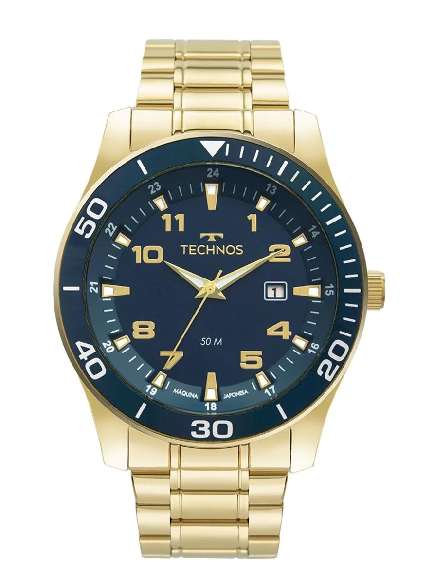 Relógio Technos Masculino Racer Dourado 2115MQLS/4A