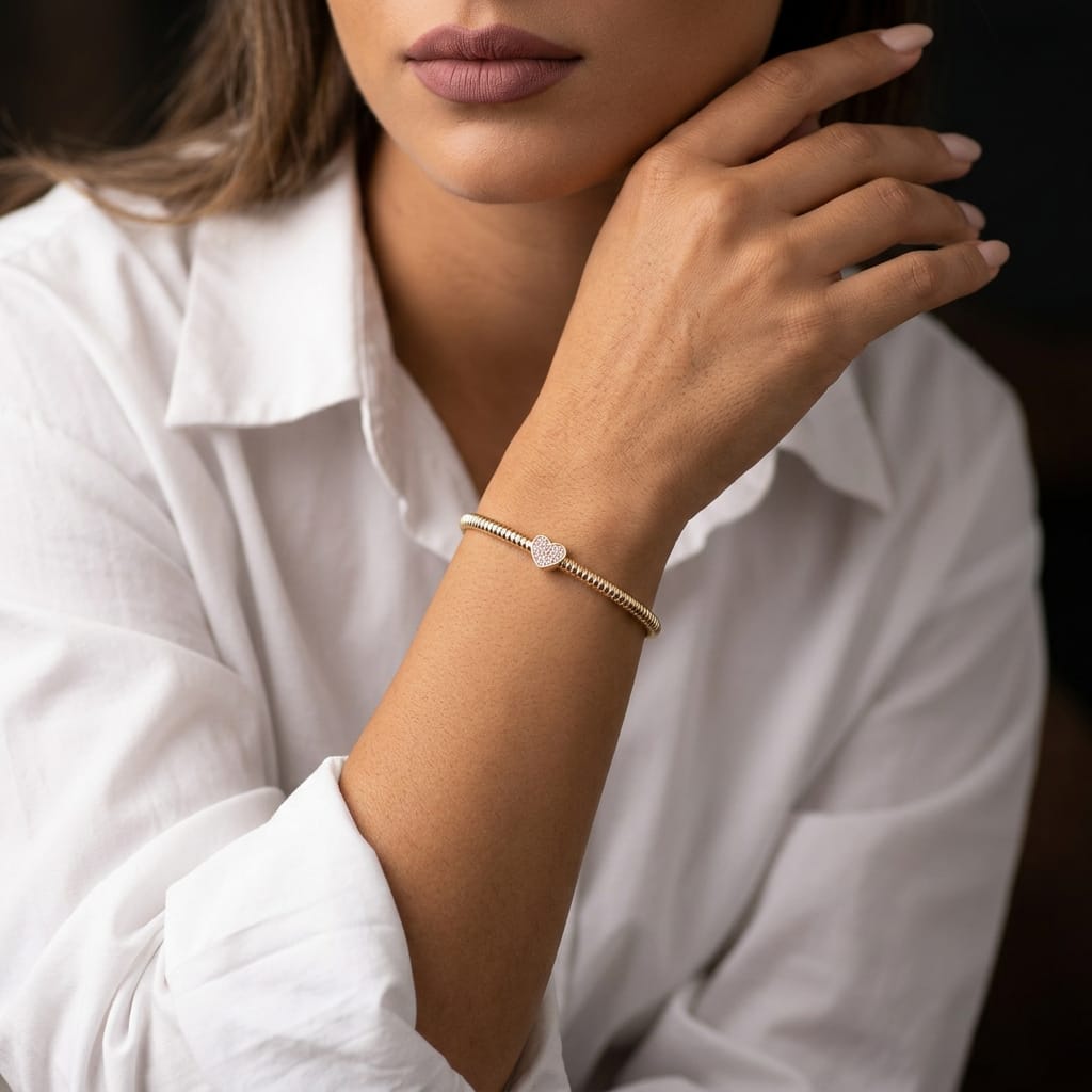 Bracelete coração - Imagem 2