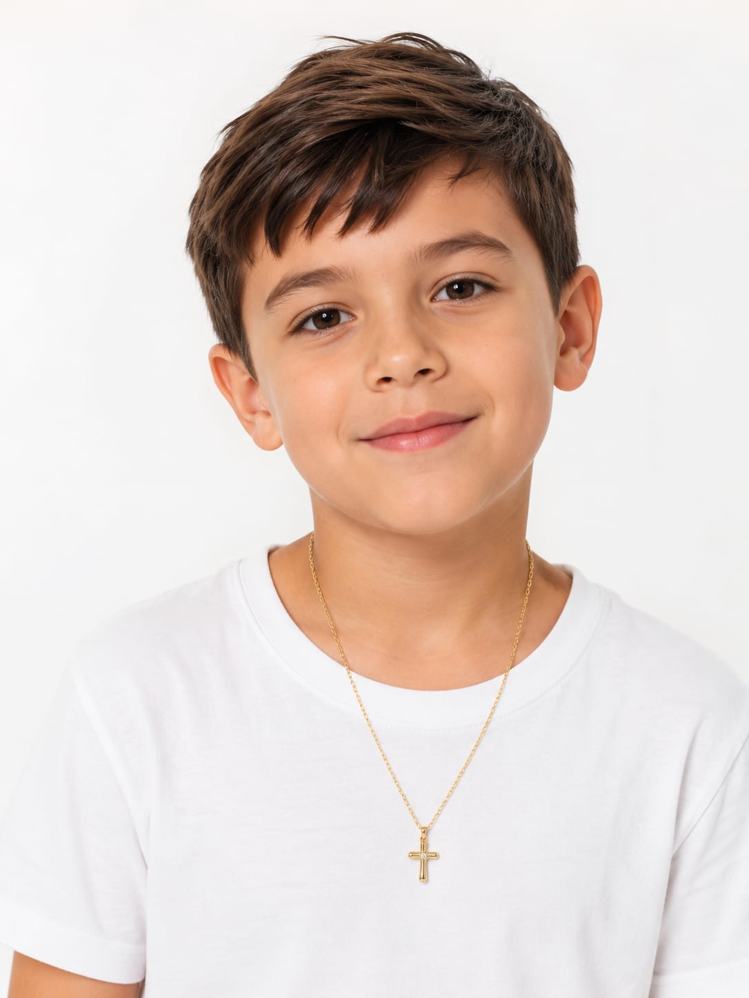 Cordão Com Pingente Crucifixo Infantil - Imagem 2
