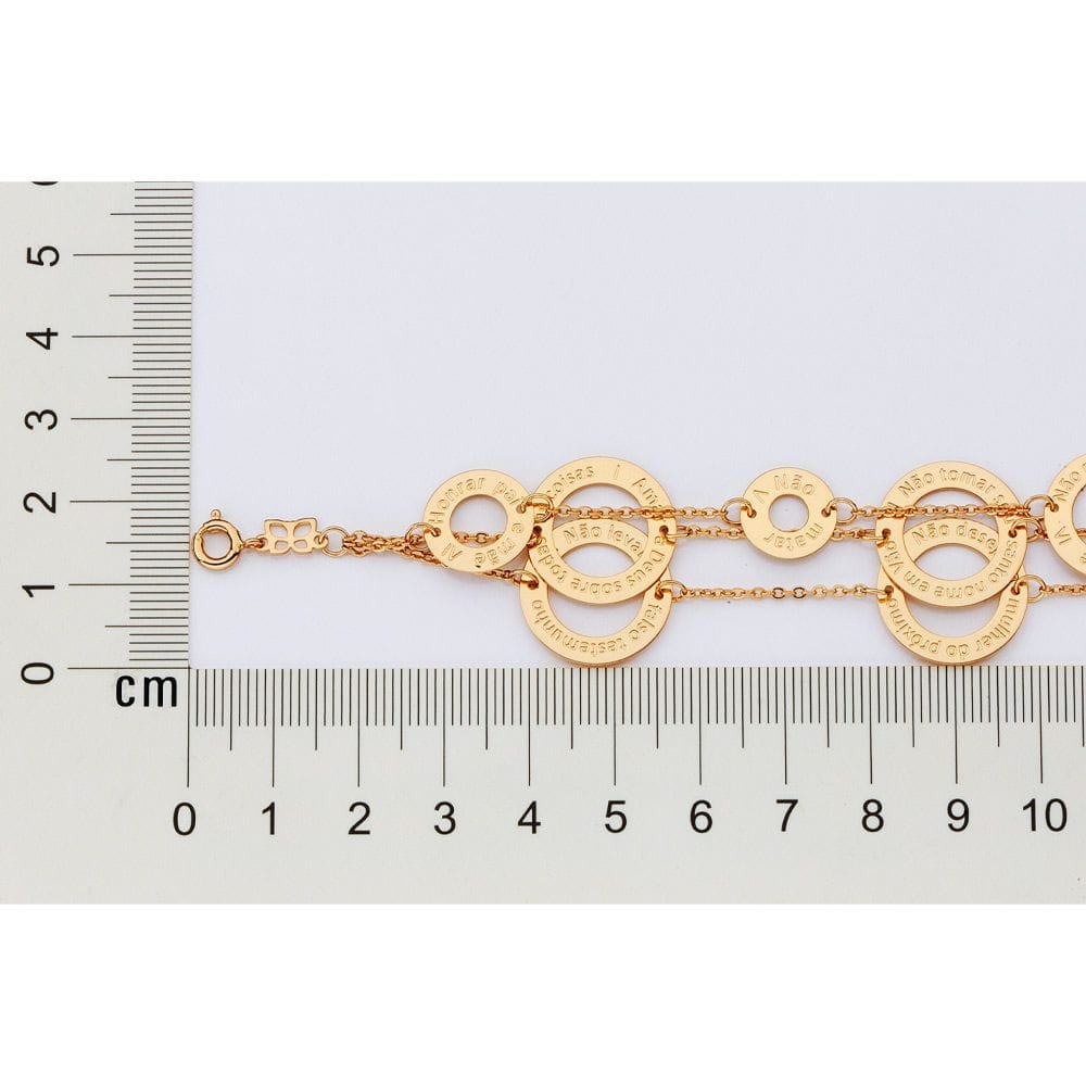 Tripla DezPulseira  Mandamentos Rommanel - Imagem 2